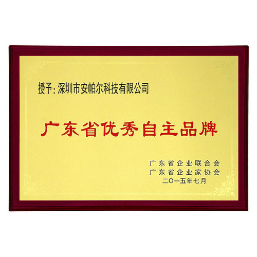 广东省优秀自主品牌